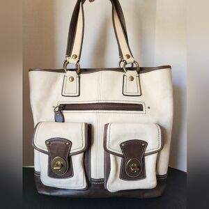 Coach Gigi Legacy 65th Anniversary Bag, Cream & Brown, 2007, EUC, 11569